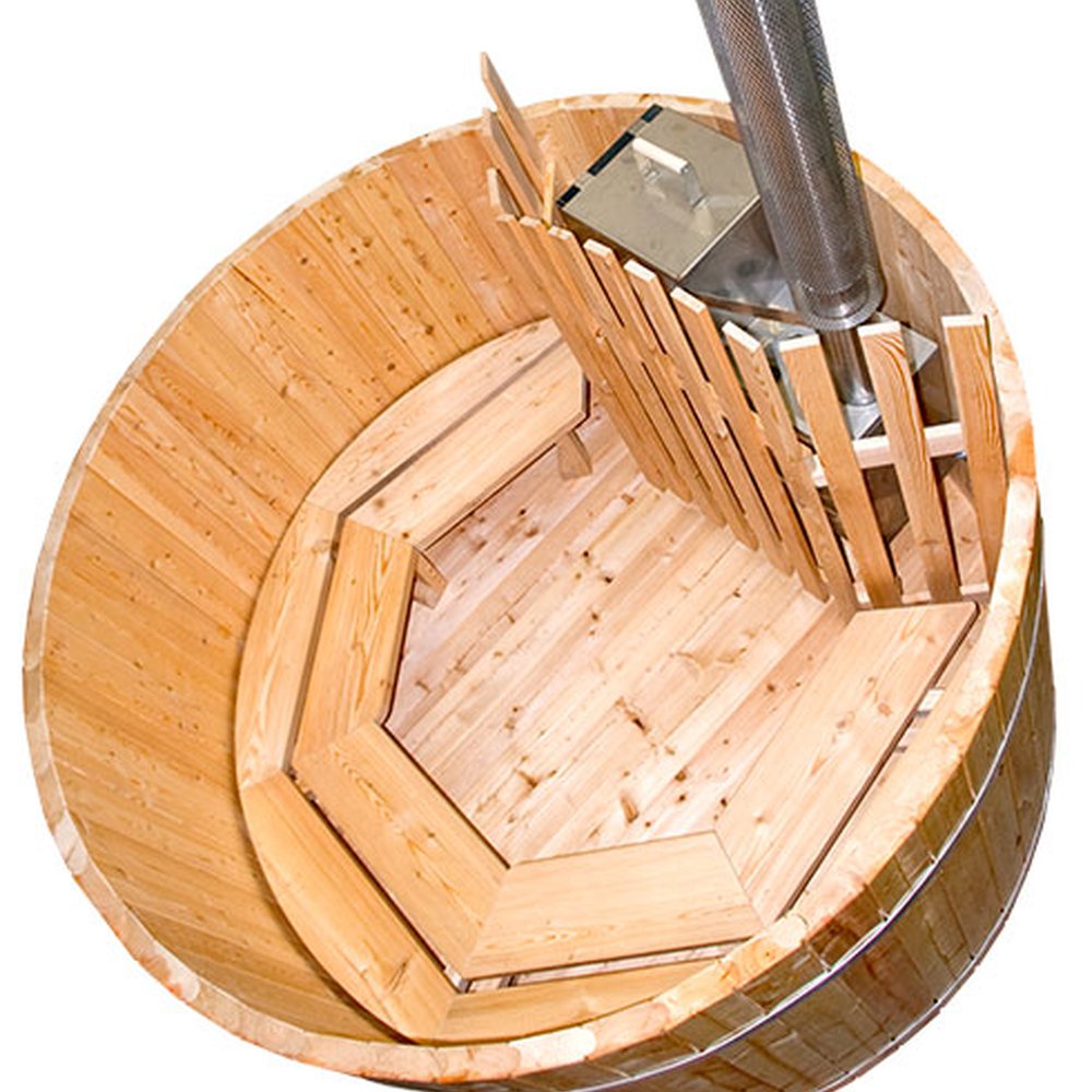 Ciubăr din lemn cu sobă de internă 5-6 Persoane
